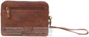 Pierre Cardin leather wrist bag PC3133 CHOCOLATE - 2