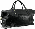 Pierre Cardin Leather overnight duffle 2824 BLACK