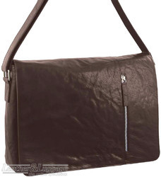 Pierre Cardin Leather messenger bag PC2798 BROWN