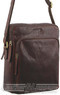 Pierre Cardin Leather shoulder bag PC2804 CHESTNUT