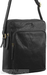 Pierre Cardin Leather shoulder bag PC2804 BLACK