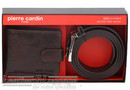 Pierre Cardin  Leather wallet & Belt set PC3326 CHESTNUT