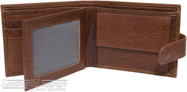 Pierre Cardin Leather wallet with coin pouch PC2815 CHESTNUT