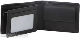 Pierre Cardin Leather wallet with coin pouch PC3309 BLACK