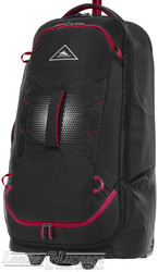 High Sierra Composite V4 wheeled duffle with backpack straps 76cm 136024 Black / Red