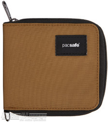Pacsafe RFIDsafe RFID blocking Zip around wallet 11050205 Tan