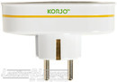 Korjo Adaptor KAEUDA Double adaptor for Europe