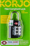 Korjo TSA Combination Indicator lock TSA72 BLACK - 2