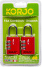 Korjo TSA combilock duopack TSACLD RED - 1