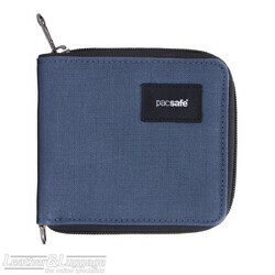 Pacsafe RFIDsafe RFID blocking Zip around wallet 11050651 Coastal Blue