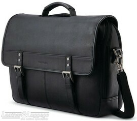 Samsonite Classic Leather 15.6'' flapover briefcase 126040 BLACK